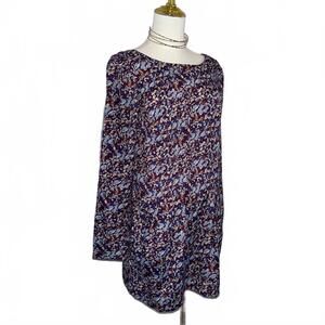 BCBG Multicolor Floral Long Sleeve Dress